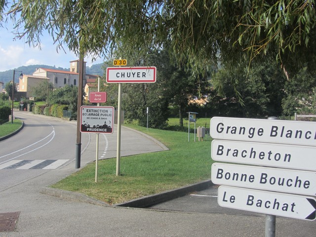 Chuyer et lieux dits