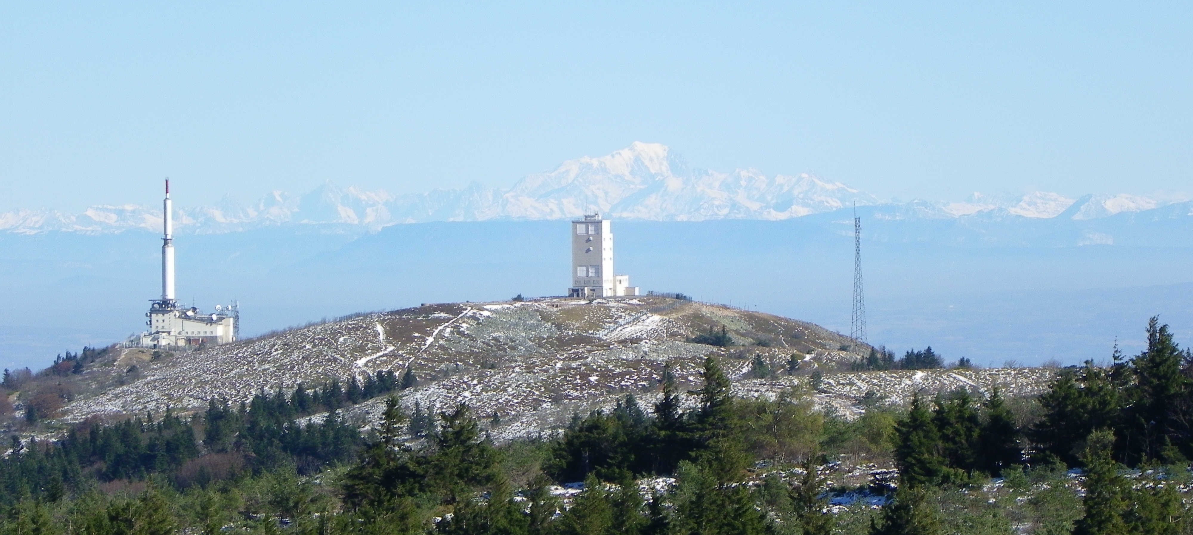 oeillon - vue mont blanc - pano